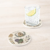 Moderne Franse boerderij Zandsteen Onderzetter (Zijkant)