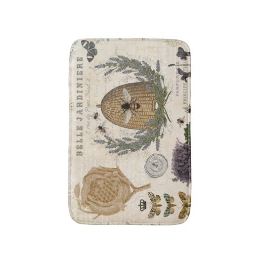 Moderne  franse boerderijbijen badmat (Voorkant Verticaal)