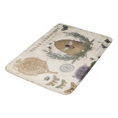 Moderne  franse boerderijbijen badmat (Gekanteld)