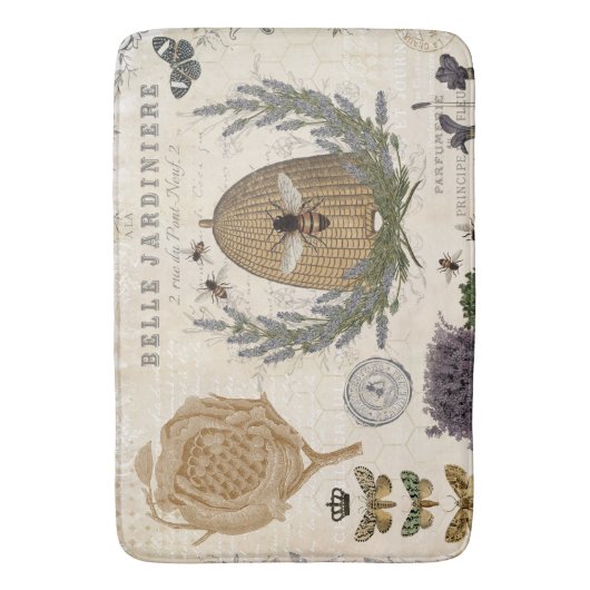 Moderne  franse boerderijbijen badmat (Voorkant Verticaal)