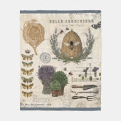 Moderne franse boerderijbijen fleece deken (Voorkant)