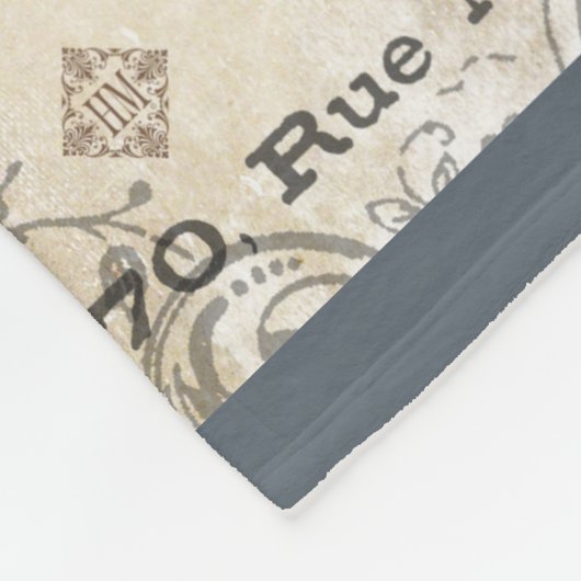 Moderne  franse boerderijbijen fleece deken (Hoek)