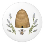 Moderne  franse boerderijbijen keramische knop (Voorkant)