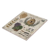 Moderne  franse boerderijbijen tegeltje (Zijkant)