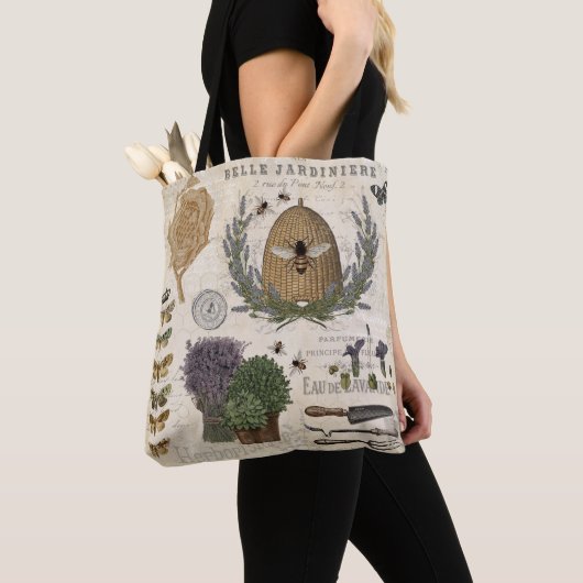 Moderne  franse boerderijbijen tote bag (Dichtbij)