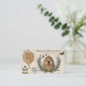 Moderne  franse boerderijbijen visitekaartje (Staand voorkant)