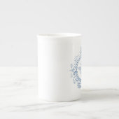 Moderne  Franse boerenbijen Porselein Kop (Voorkant)