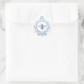 Moderne  Franse boerenbijen Ronde Sticker (Tas)