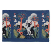 Moderne Franse buldog hond  Kussensloop (Achterkant)