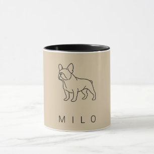 Moderne Franse Bulldog Coffee Mug   Aangepaste naa Mok