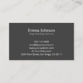 Moderne Franse Bulldog Logo Visitekaartje (Achterkant)