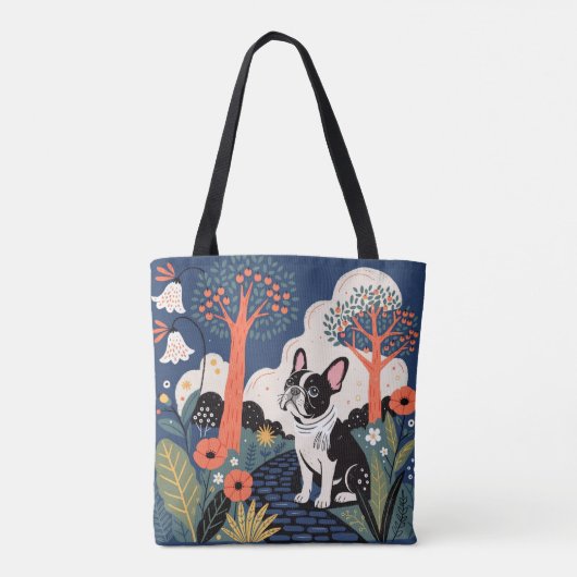 Moderne Franse bulldog tas (Achterkant)
