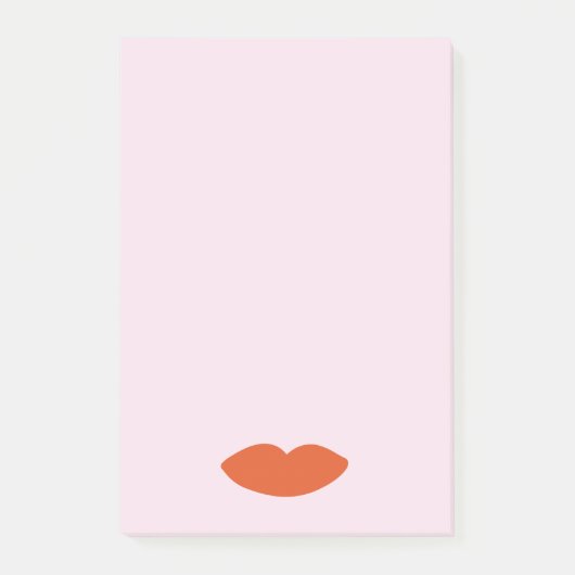 Moderne Franse Chic Red Lips Beautician Minimal Post-it® Notes (Voorkant)
