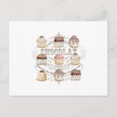 moderne  franse chocolade briefkaart (Voorkant)