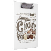 moderne  franse chocolade klembord (Rechts)