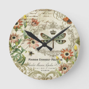 Moderne  Franse dragonfly Ronde Klok