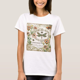 Moderne  Franse dragonfly T-shirt