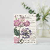 moderne  franse flora briefkaart (Staand voorkant)