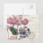 moderne  franse flora briefkaart (Voorkant / Achterkant)