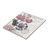 moderne franse flora tegeltje (Zijkant)