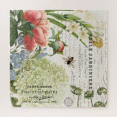 Moderne  Franse florale tuinpuzzel Legpuzzel (Horizontaal)