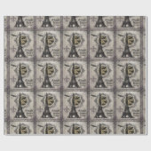 moderne  franse halloween Eiffeltoren Cadeaupapier (Vlak)