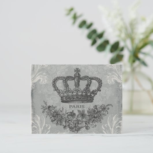 moderne  franse kroon briefkaart (Staand voorkant)