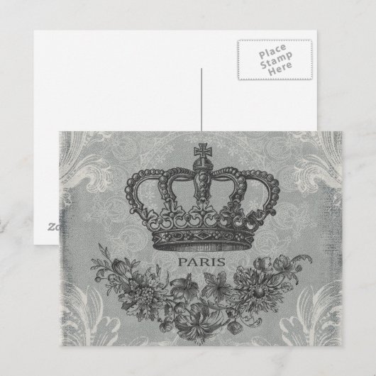 moderne  franse kroon briefkaart (Voorkant / Achterkant)