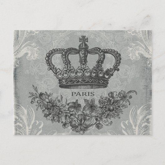 moderne  franse kroon briefkaart (Voorkant)