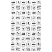 moderne  franse landbouwhuisdieren tafelkleed (Voorkant)