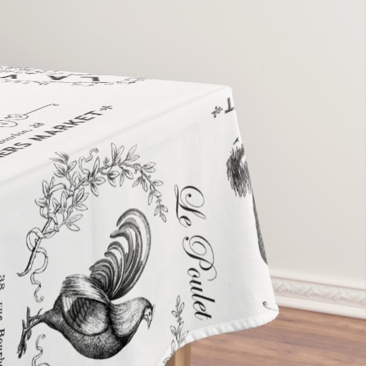 moderne  franse landbouwhuisdieren tafelkleed (Voorbeeld)