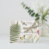 moderne  franse libellen briefkaart (Staand voorkant)