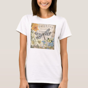 moderne franse libellen t-shirt