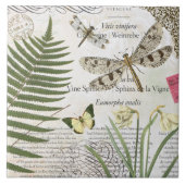 moderne  franse libellen tegeltje (Voorkant)