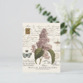 moderne  Franse Lilacs Briefkaart (Staand voorkant)