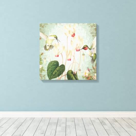 Moderne  Franse mensvogels Canvas Afdruk (Insitu (Houten vloer))