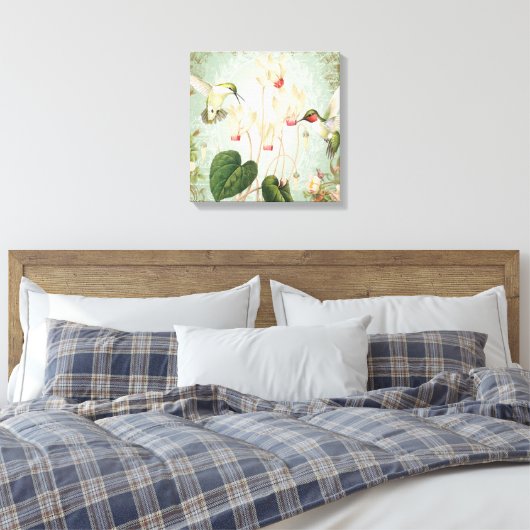 Moderne  Franse mensvogels Canvas Afdruk (Insitu (Slaapkamer))