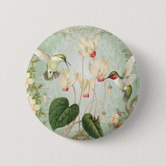 Moderne  Franse mensvogels Ronde Button 5,7 Cm (Voorkant)