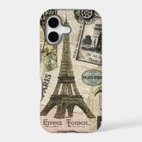 Moderne Franse reiscollage