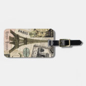 Moderne  Franse reiscollage Bagagelabel (Voorkant horizontaal)