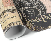 Moderne  Franse reiscollage Cadeaupapier (Rol Hoek)