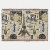 Moderne  Franse reiscollage Deken (Voorkant)