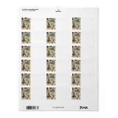 Moderne Franse reiscollage Etiket (Full Sheet)