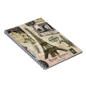 Moderne Franse reiscollage Notitieboek (Rechterzijde)