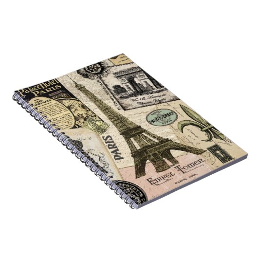 Moderne  Franse reiscollage Notitieboek (Rechterzijde)