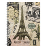 Moderne  Franse reiscollage Notitieboek (Voorkant)