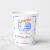 Moderne Franse sardines ingeblikte vis papieren ko Bekers (Voorkant)