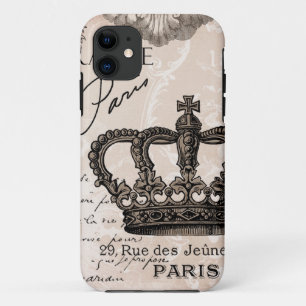 moderne  franse shabbykroon Case-Mate iPhone case