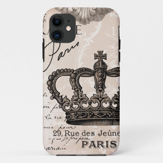 moderne  franse shabbykroon Case-Mate iPhone case (Achterkant)