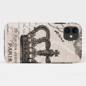 moderne  franse shabbykroon Case-Mate iPhone case (Achterkant (horizontaal))